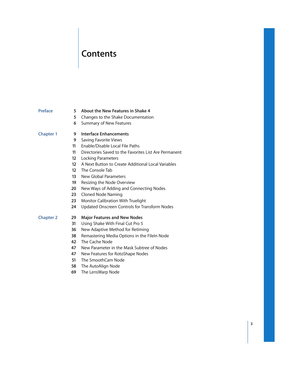 Apple Shake 4 New Features User Manual | Page 3 / 114