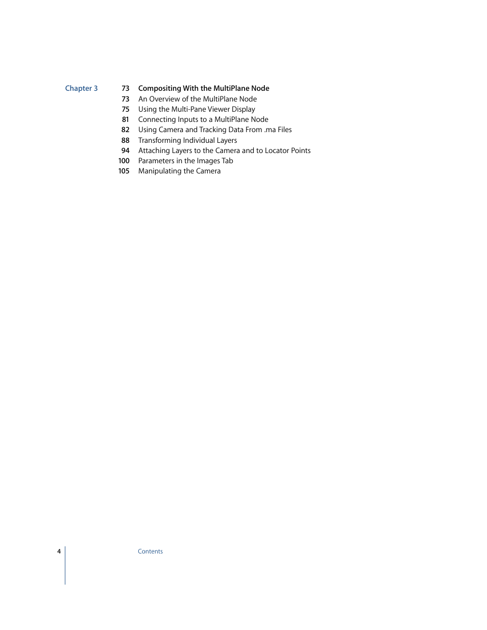 Apple Shake 4 New Features User Manual | Page 4 / 114
