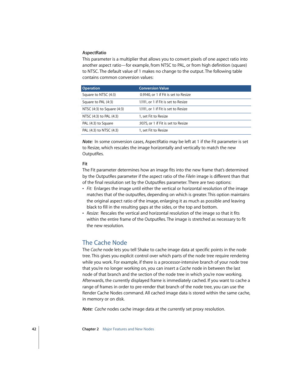 The cache node | Apple Shake 4 New Features User Manual | Page 42 / 114