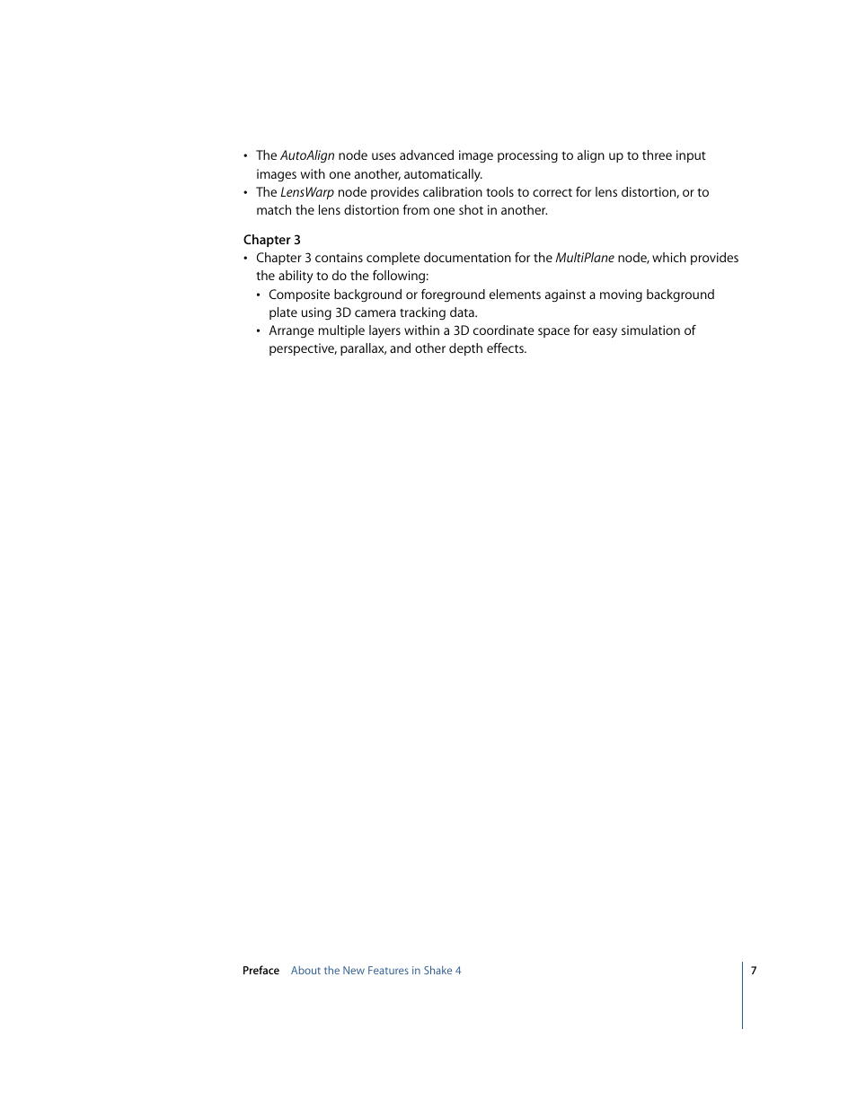 Apple Shake 4 New Features User Manual | Page 7 / 114