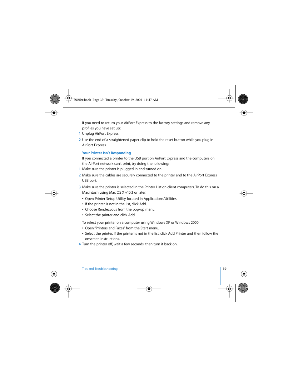 Apple AirPort Express User Manual | Page 39 / 48