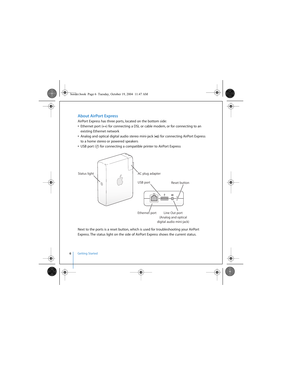 About airport express | Apple AirPort Express User Manual | Page 6 / 48