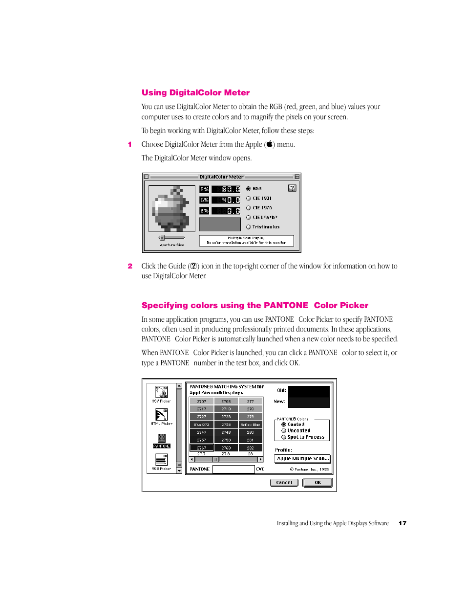 Apple Multiple Scan 720 Display User Manual | Page 17 / 45
