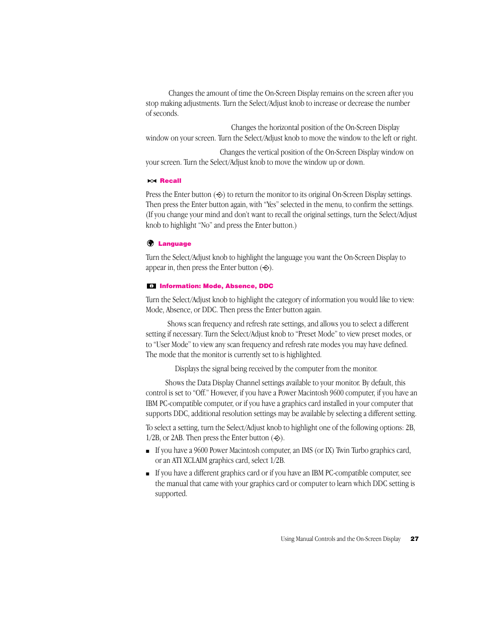 Apple Multiple Scan 720 Display User Manual | Page 27 / 45
