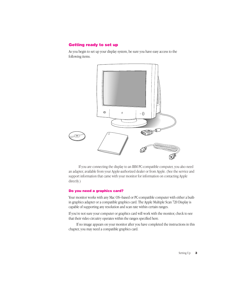 Apple Multiple Scan 720 Display User Manual | Page 3 / 45
