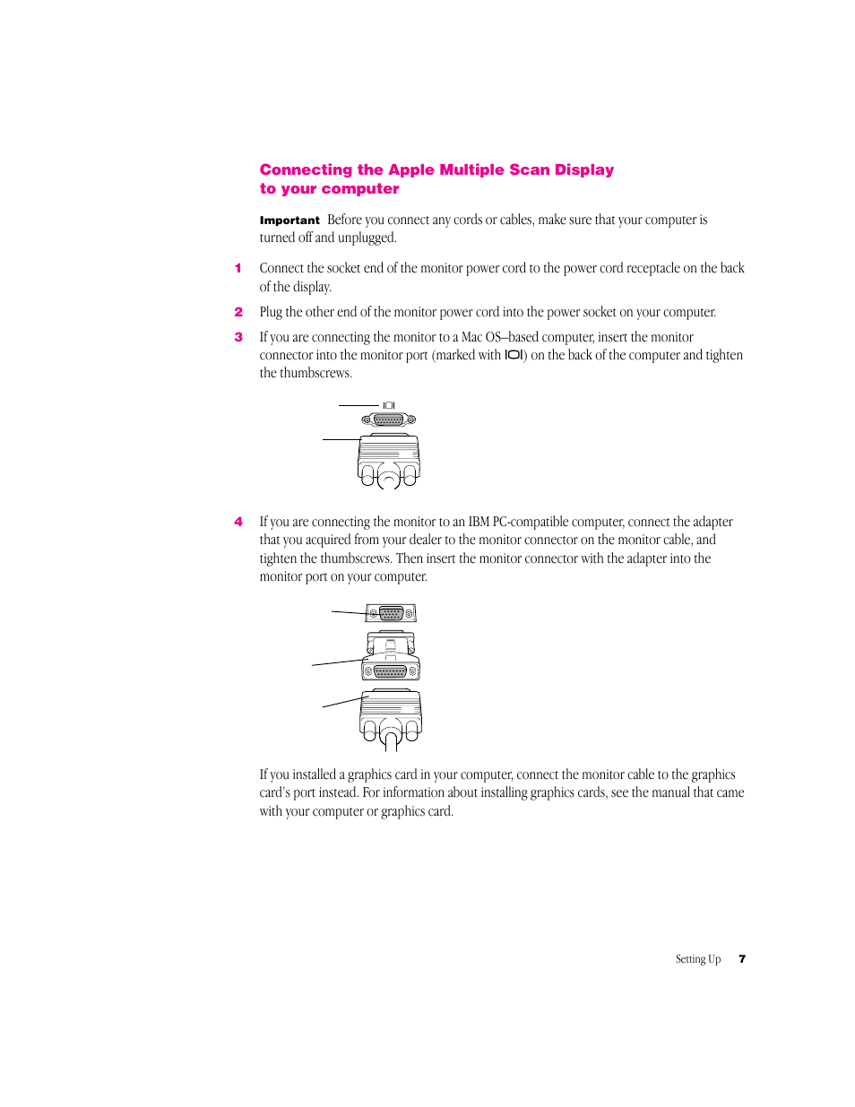 Apple Multiple Scan 720 Display User Manual | Page 7 / 45