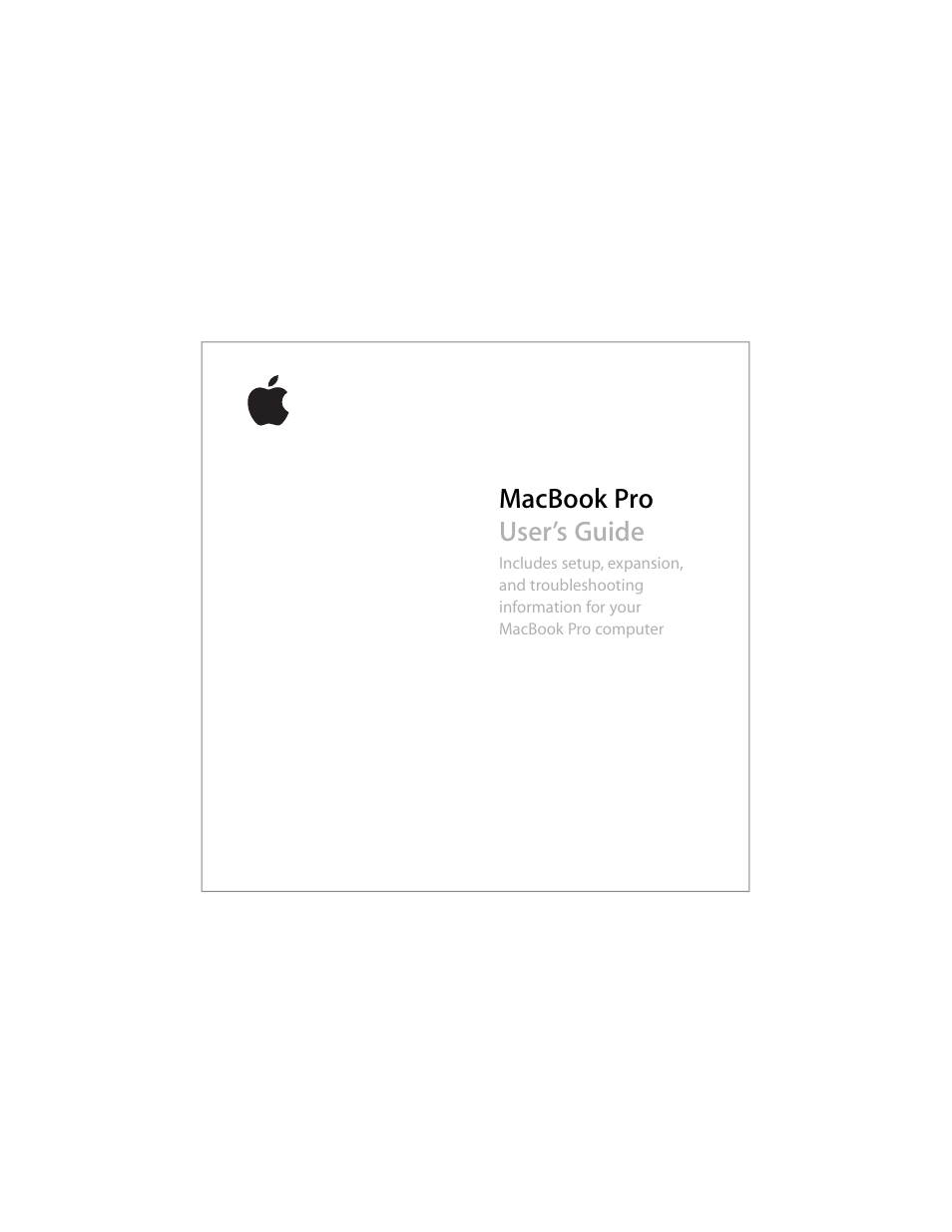 Apple MacBook Pro (15-inch) User Manual | 144 pages