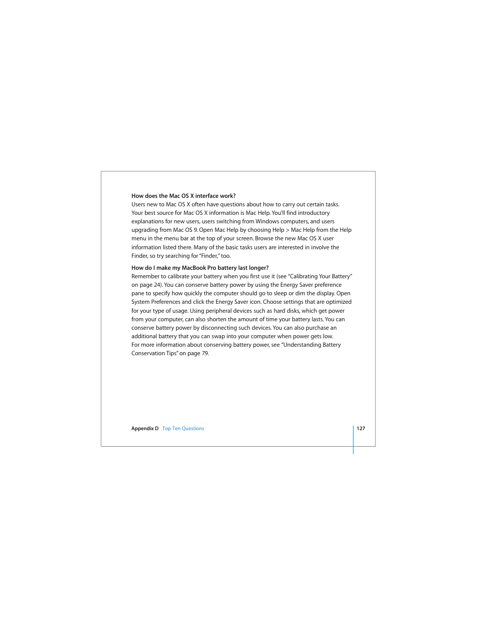 Apple MacBook Pro (15-inch) User Manual | Page 127 / 144
