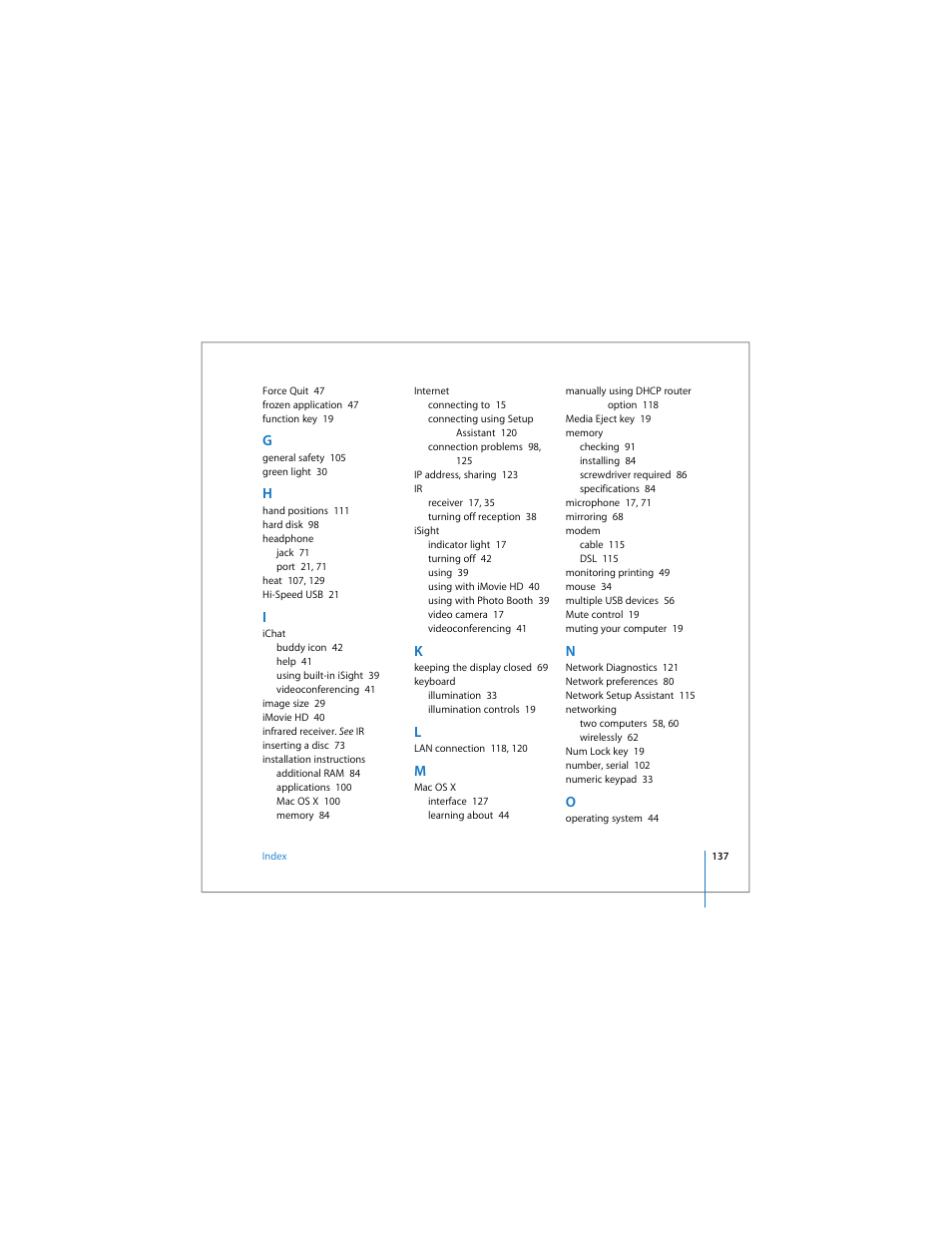 Apple MacBook Pro (15-inch) User Manual | Page 137 / 144