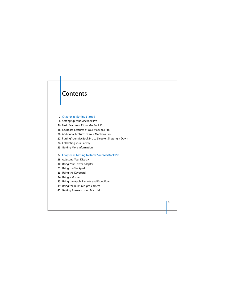 Apple MacBook Pro (15-inch) User Manual | Page 3 / 144