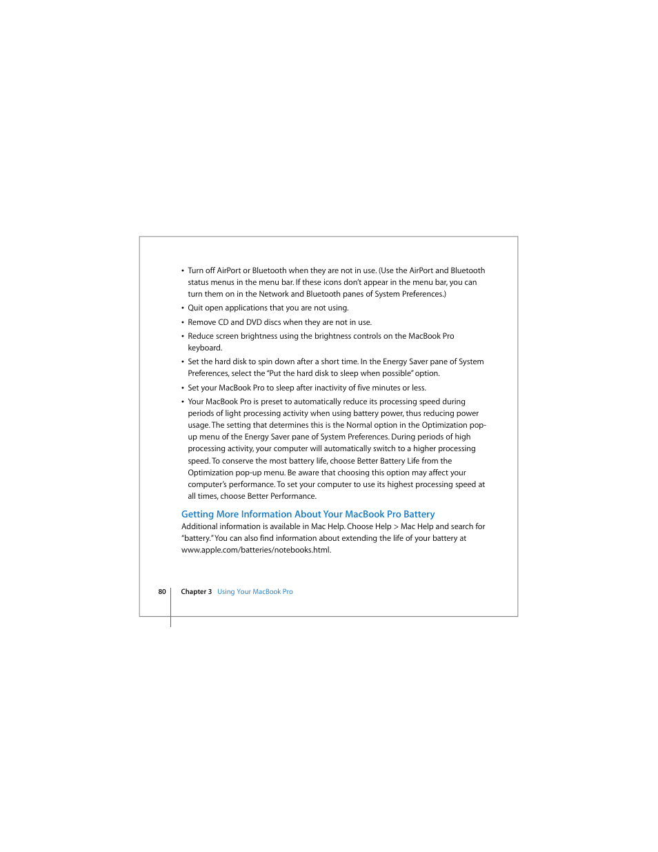 Apple MacBook Pro (15-inch) User Manual | Page 80 / 144