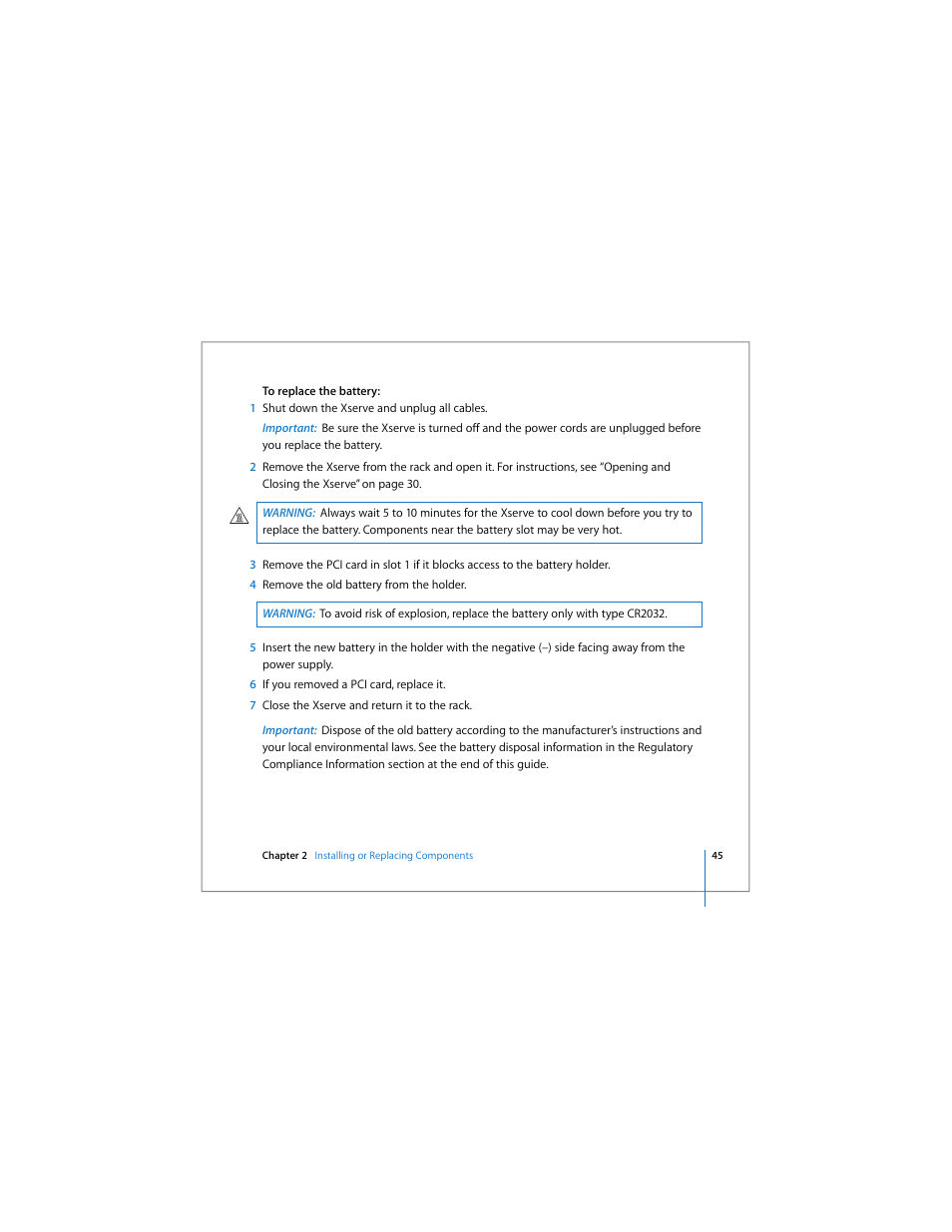 Apple Xserve User Manual | Page 45 / 60