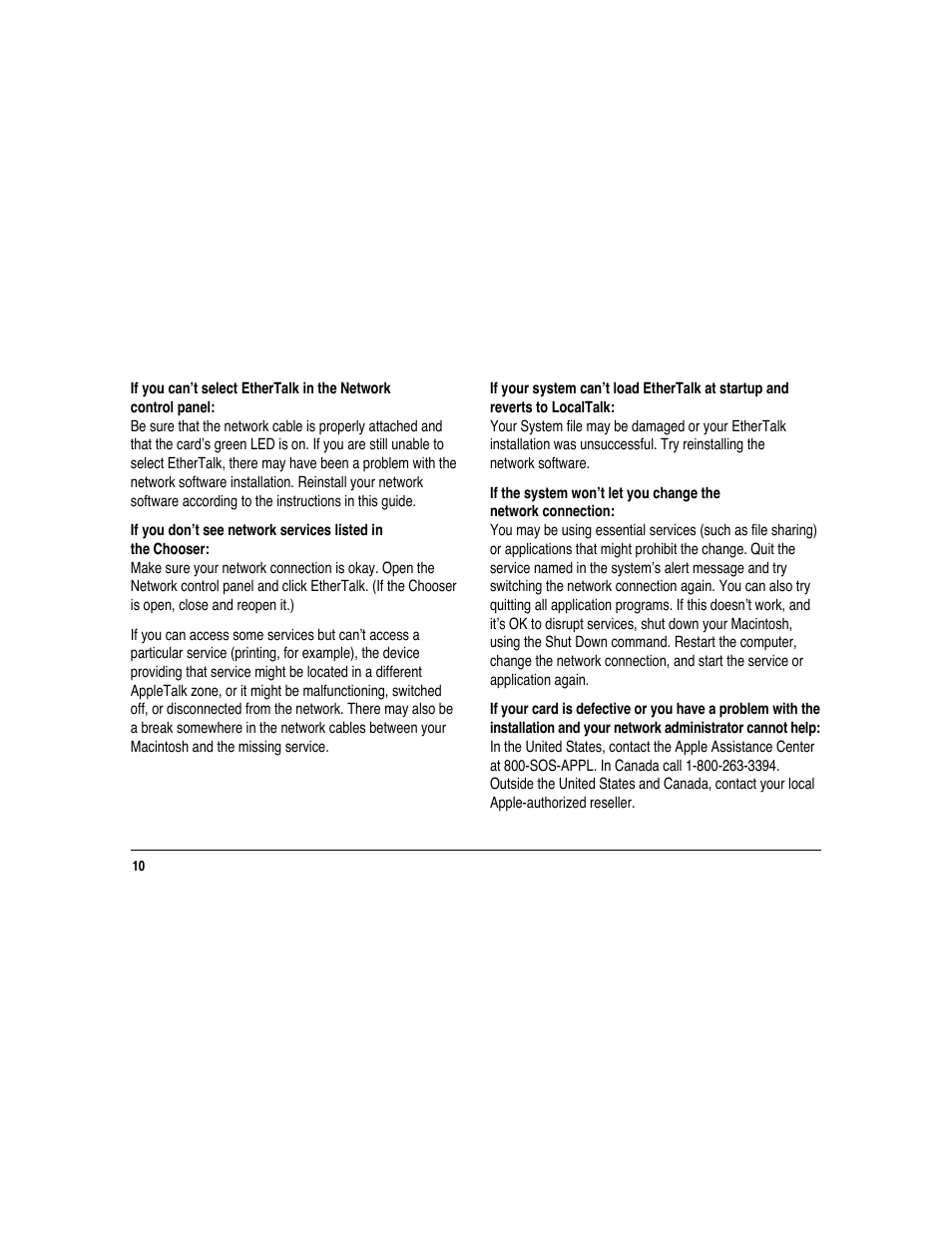 Apple Ethernet CS Twisted-Pair Card User Manual | Page 12 / 14