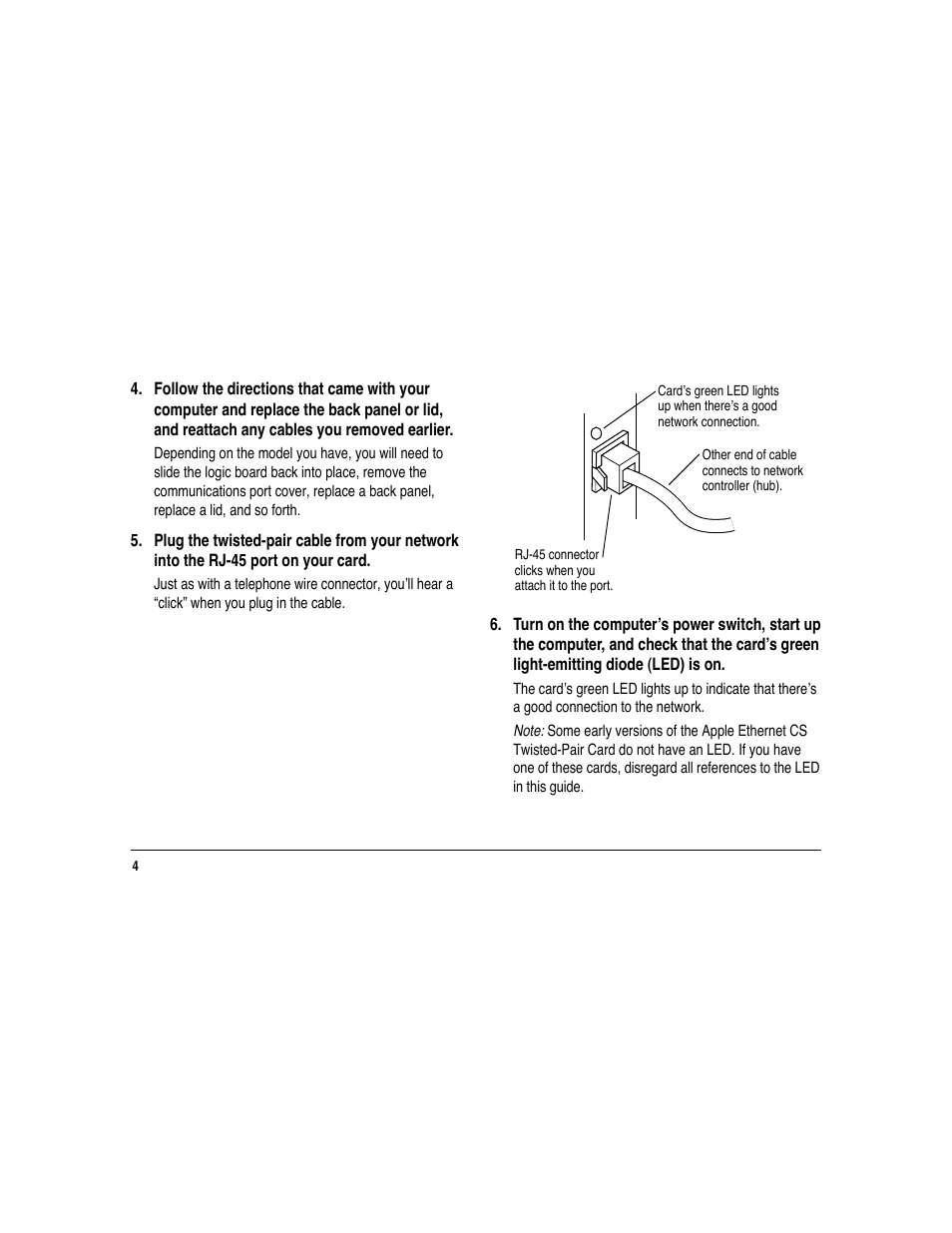 Apple Ethernet CS Twisted-Pair Card User Manual | Page 6 / 14