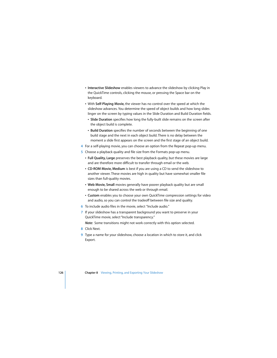 Apple Keynote 2 User Manual | Page 126 / 152