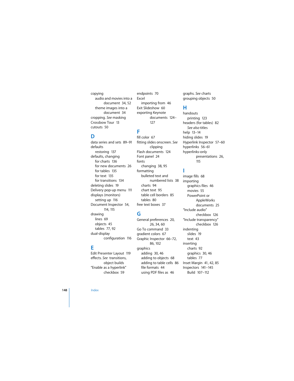 Apple Keynote 2 User Manual | Page 148 / 152