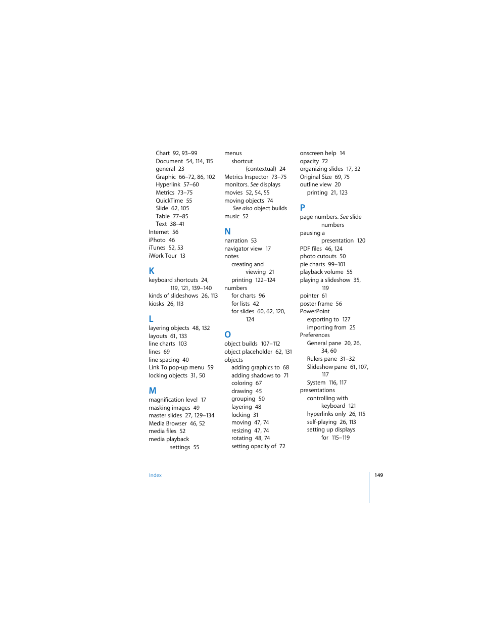 Apple Keynote 2 User Manual | Page 149 / 152