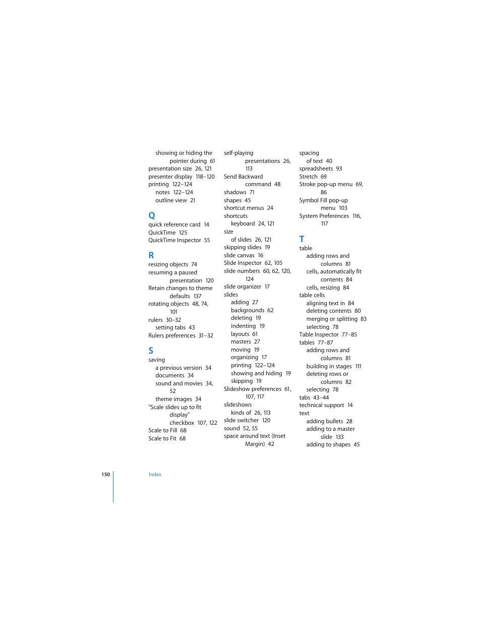 Apple Keynote 2 User Manual | Page 150 / 152