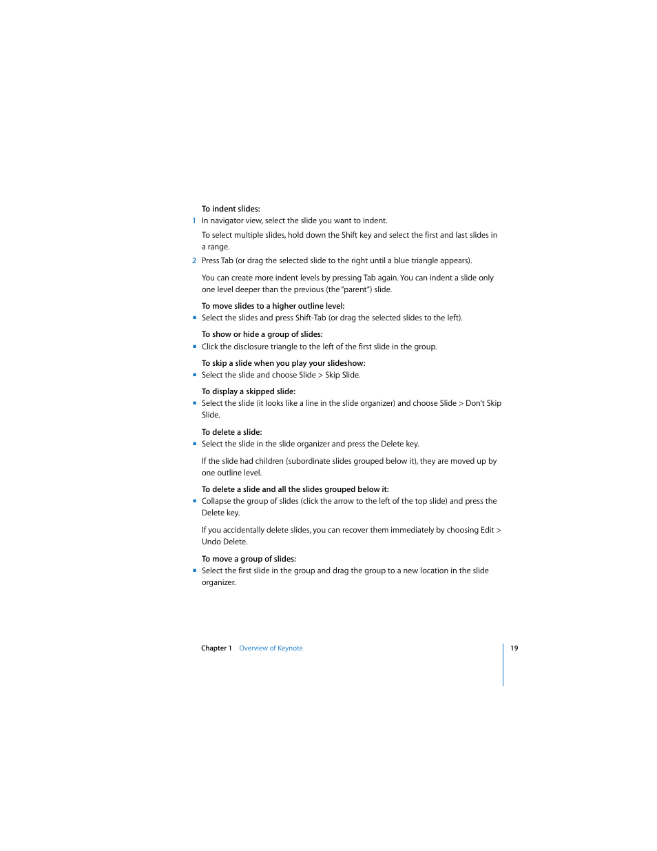 Apple Keynote 2 User Manual | Page 19 / 152