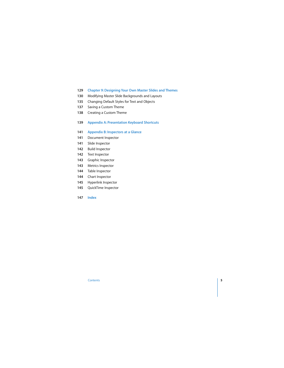 Apple Keynote 2 User Manual | Page 5 / 152