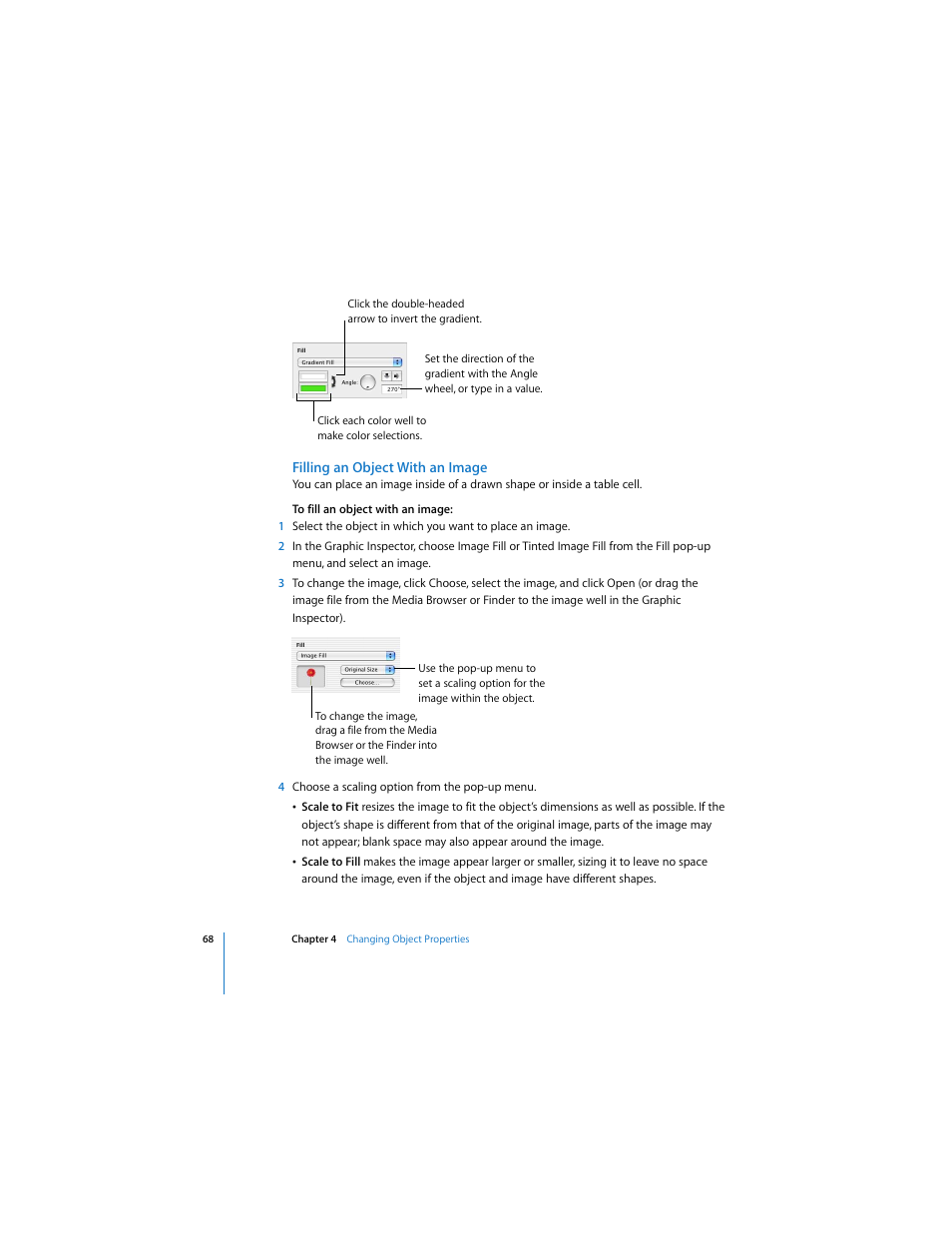 Filling an object with an image | Apple Keynote 2 User Manual | Page 68 / 152