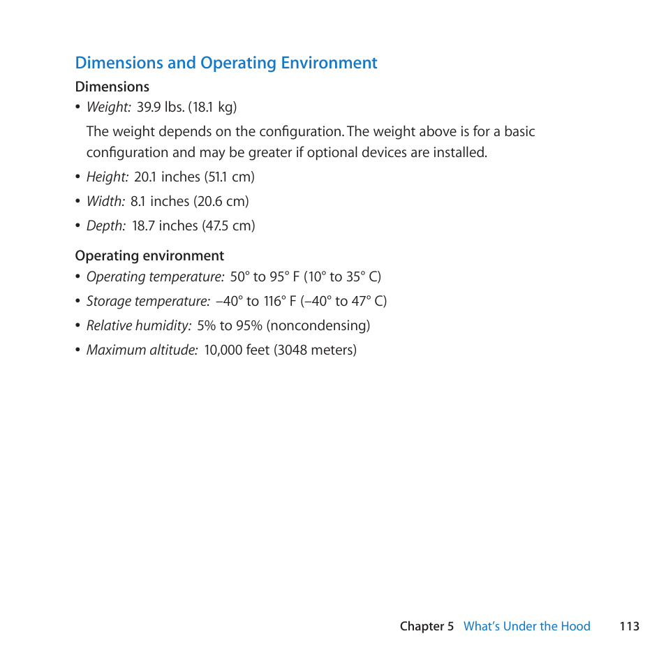 Apple Mac Pro (Mid 2010) User Manual | Page 113 / 136