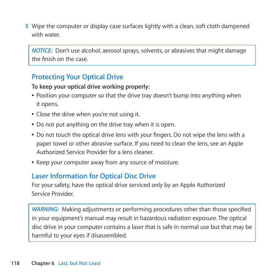 Apple Mac Pro (Mid 2010) User Manual | Page 118 / 136