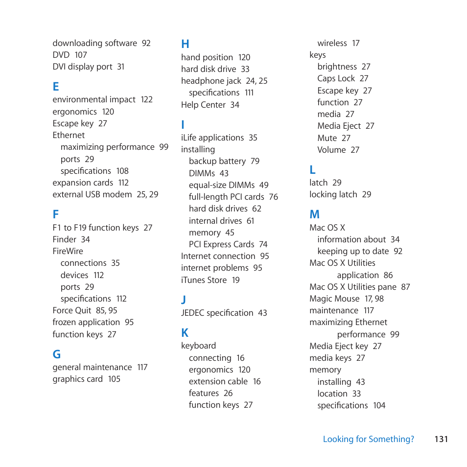 Apple Mac Pro (Mid 2010) User Manual | Page 131 / 136