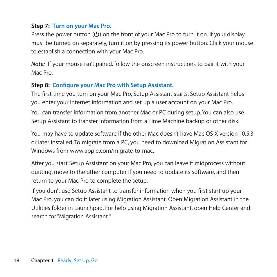 Apple Mac Pro (Mid 2010) User Manual | Page 18 / 136