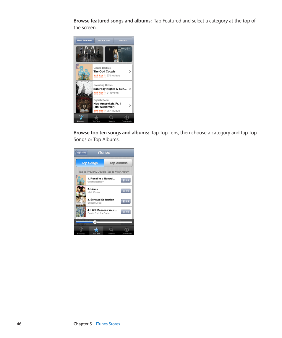 Apple iPod touch iOS 2.0 User Manual | Page 46 / 120