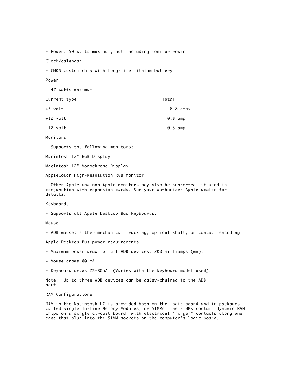 Apple Macintosh LC User Manual | Page 159 / 161