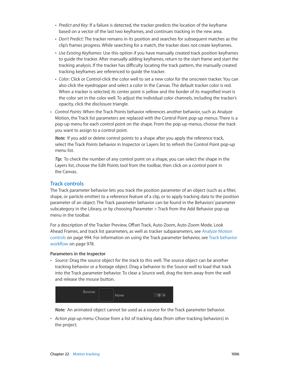 Track controls | Apple Motion 5.1.1 User Manual | Page 1006 / 1090