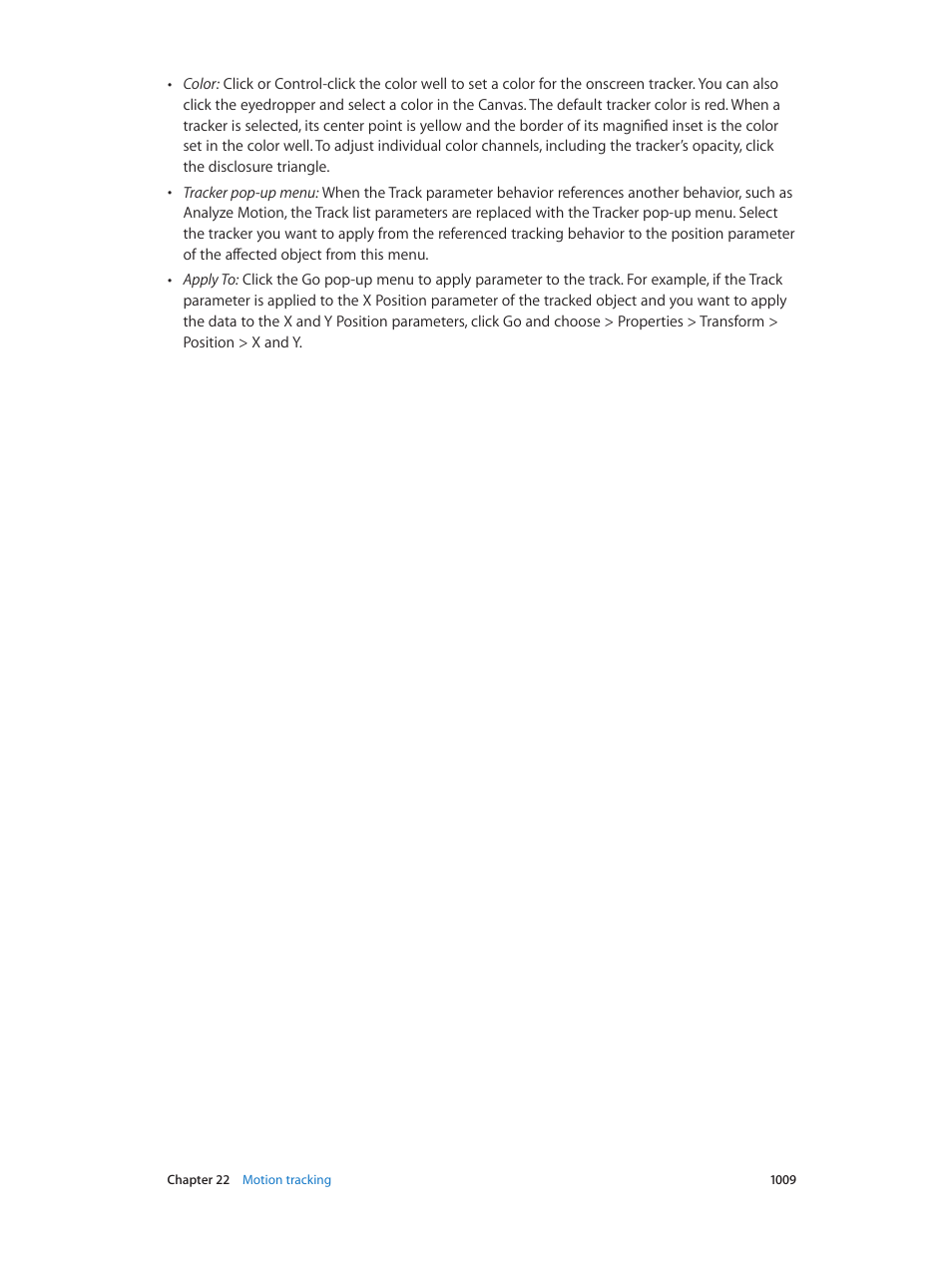 Apple Motion 5.1.1 User Manual | Page 1009 / 1090