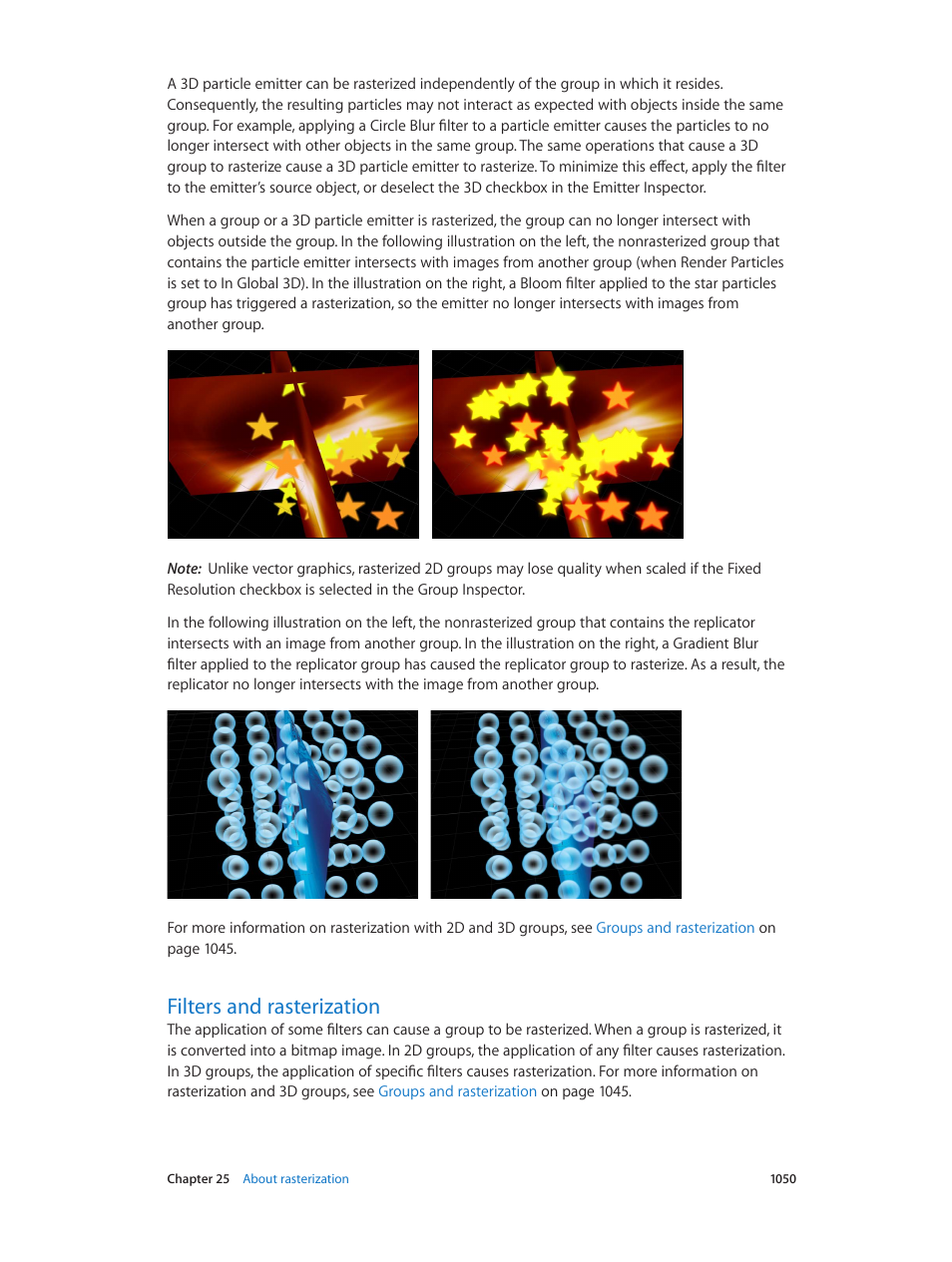 Filters and rasterization, 1050 filters and rasterization | Apple Motion 5.1.1 User Manual | Page 1050 / 1090