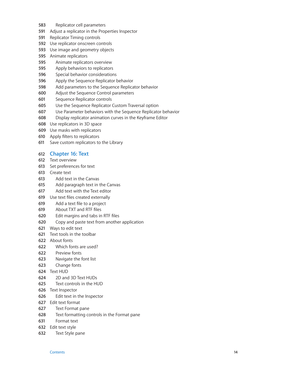 Chapter 16: text | Apple Motion 5.1.1 User Manual | Page 14 / 1090