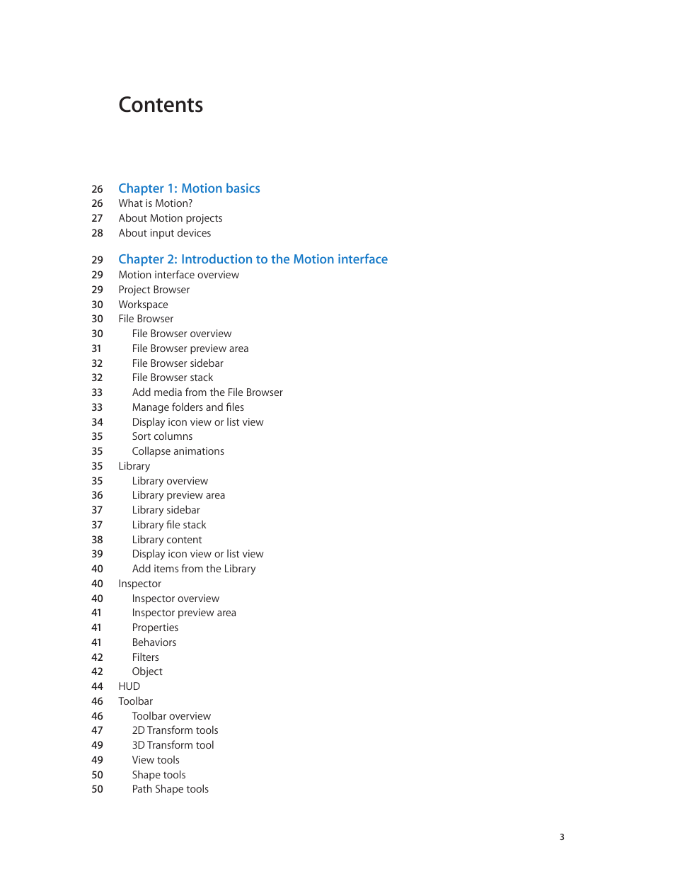 Apple Motion 5.1.1 User Manual | Page 3 / 1090
