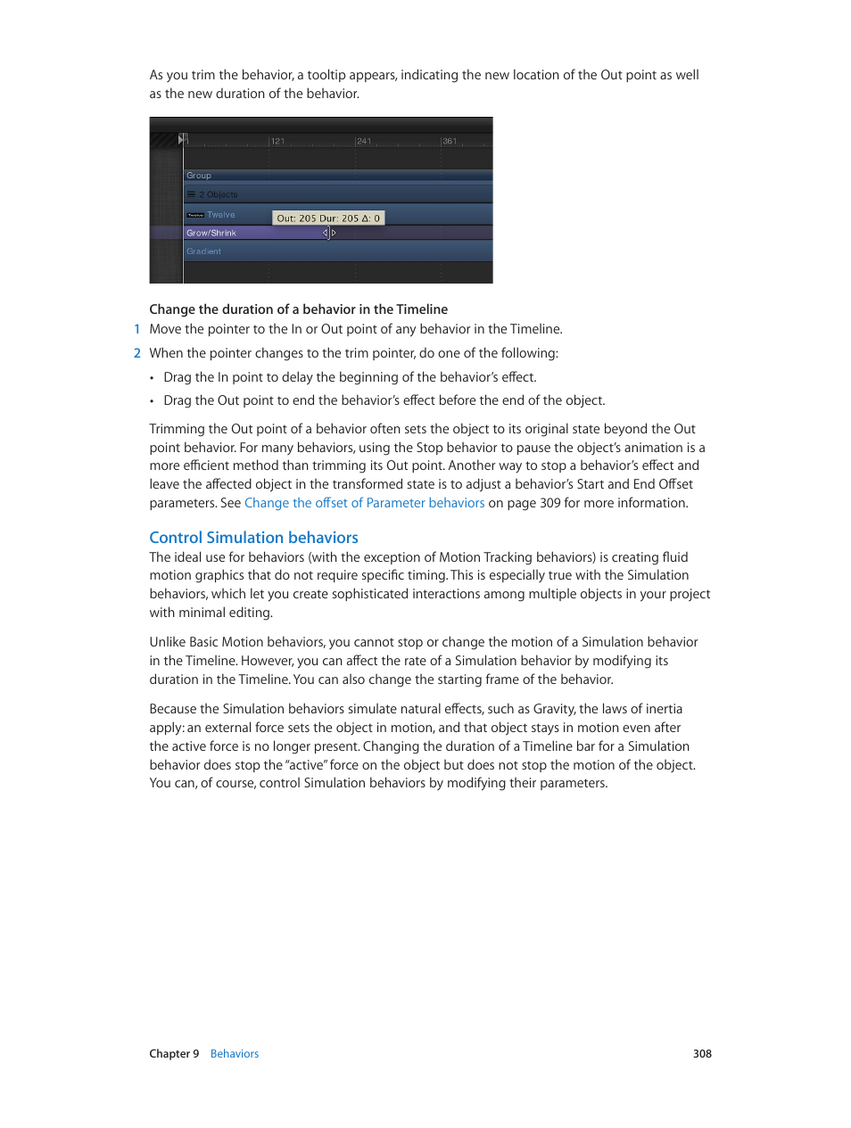 Control simulation behaviors | Apple Motion 5.1.1 User Manual | Page 308 / 1090