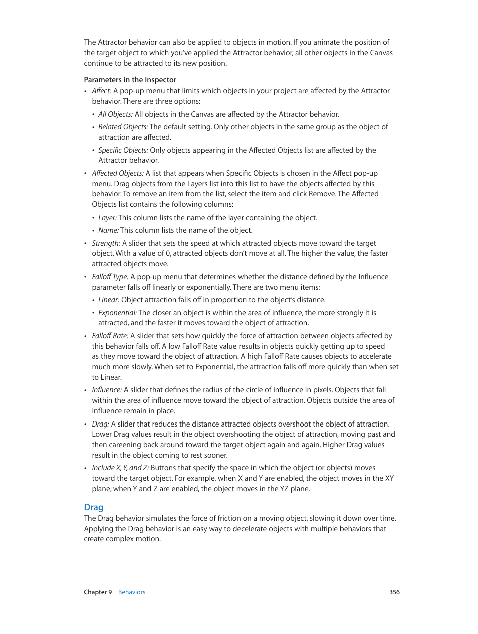 Drag | Apple Motion 5.1.1 User Manual | Page 356 / 1090