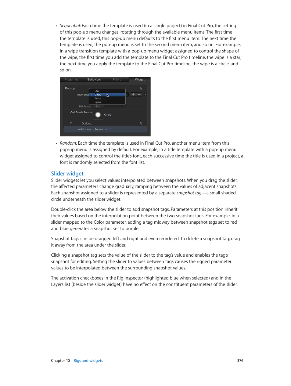 Slider widget | Apple Motion 5.1.1 User Manual | Page 376 / 1090