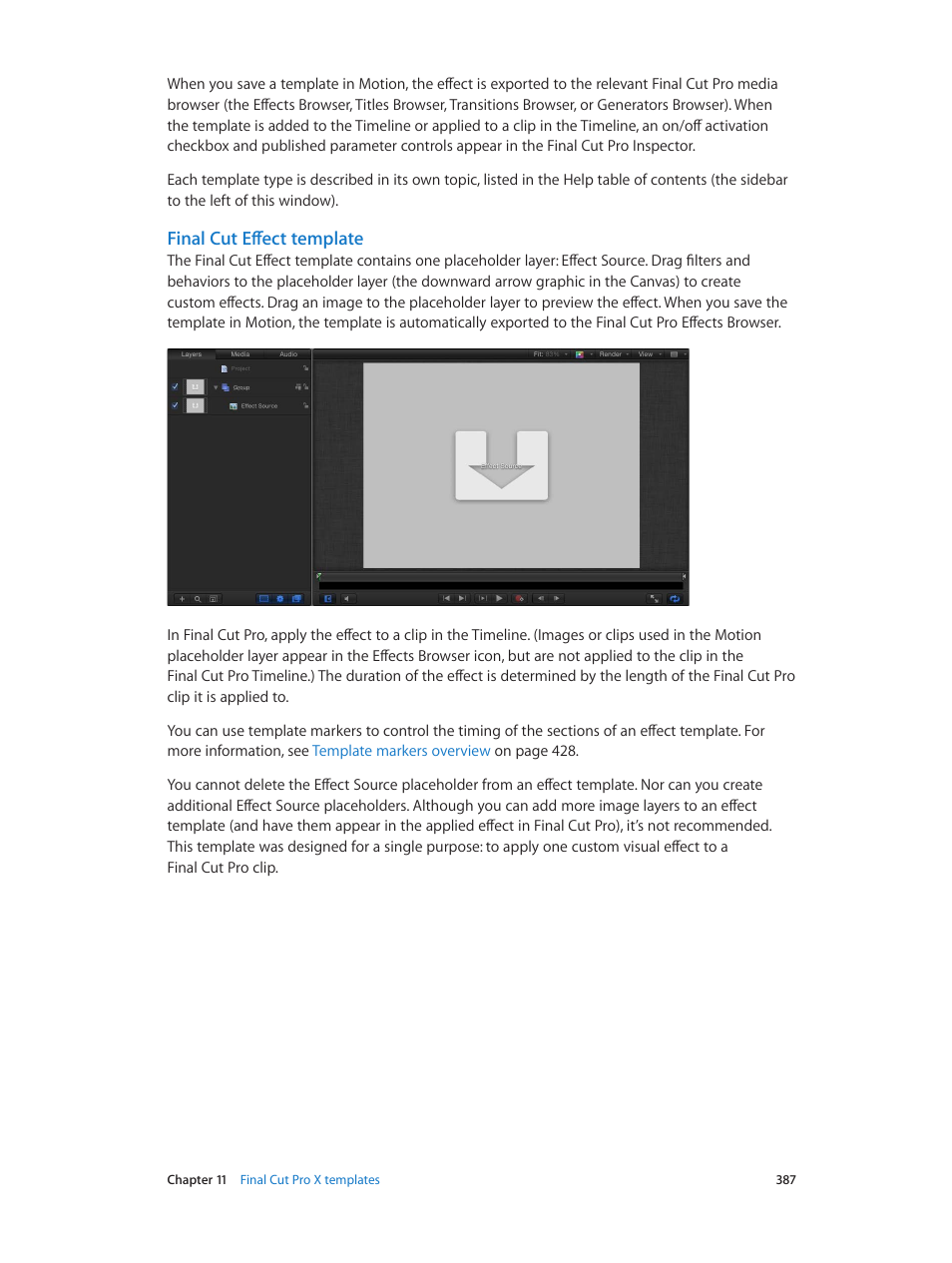 Final cut effect template | Apple Motion 5.1.1 User Manual | Page 387 / 1090