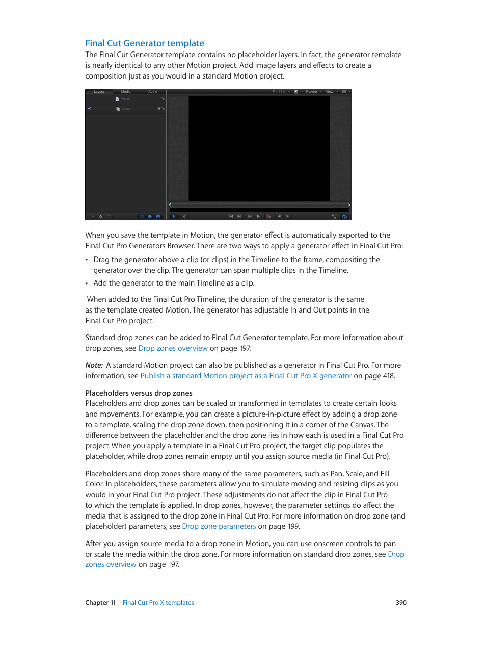 Final cut generator template | Apple Motion 5.1.1 User Manual | Page 390 / 1090