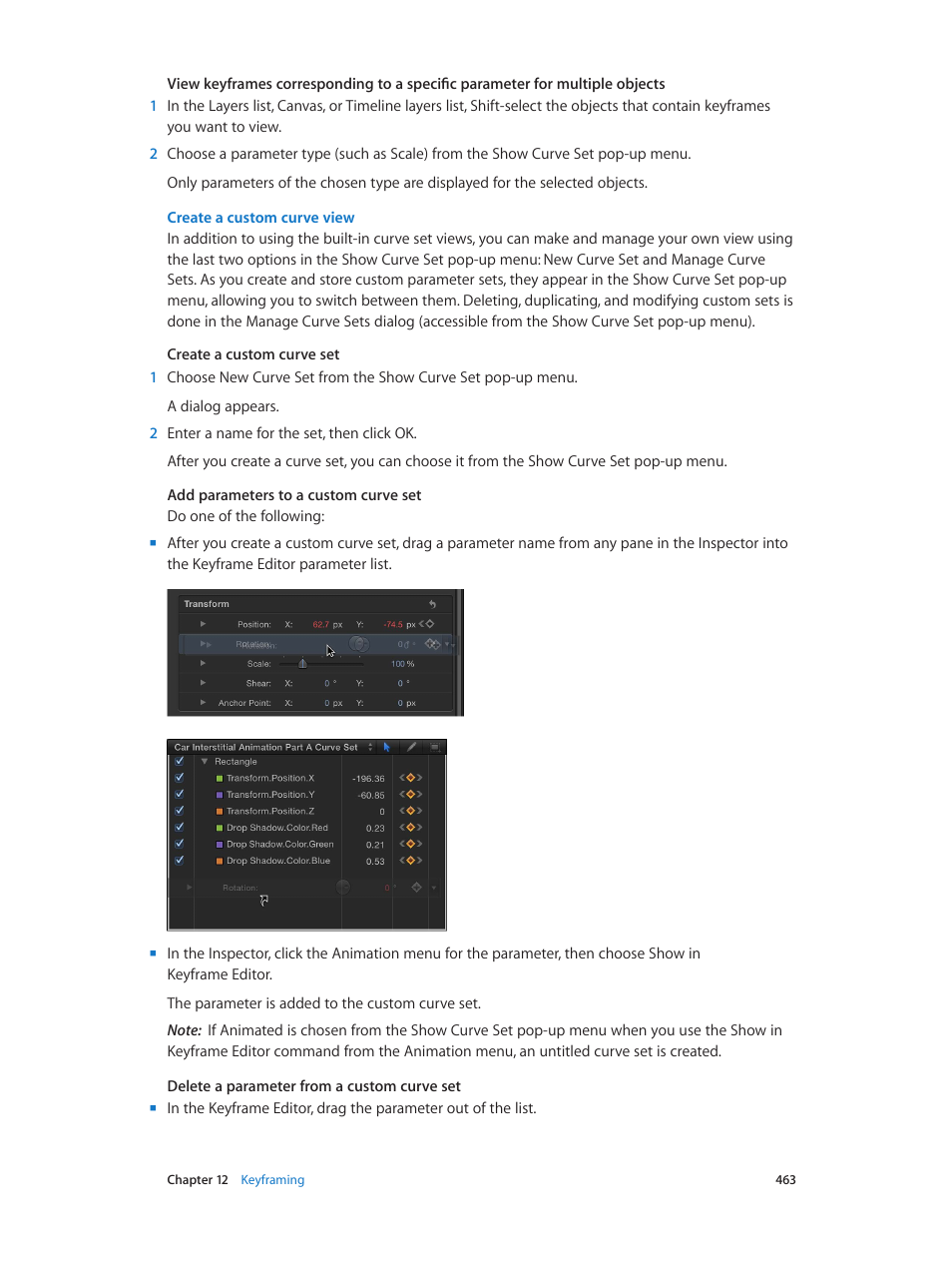 Create a, Custom curve view, Create a custom curve view | Apple Motion 5.1.1 User Manual | Page 463 / 1090
