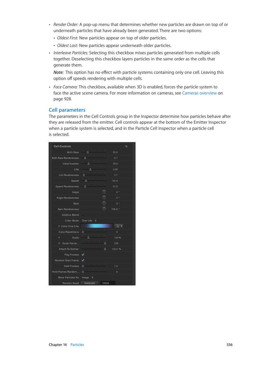 Cell parameters | Apple Motion 5.1.1 User Manual | Page 536 / 1090