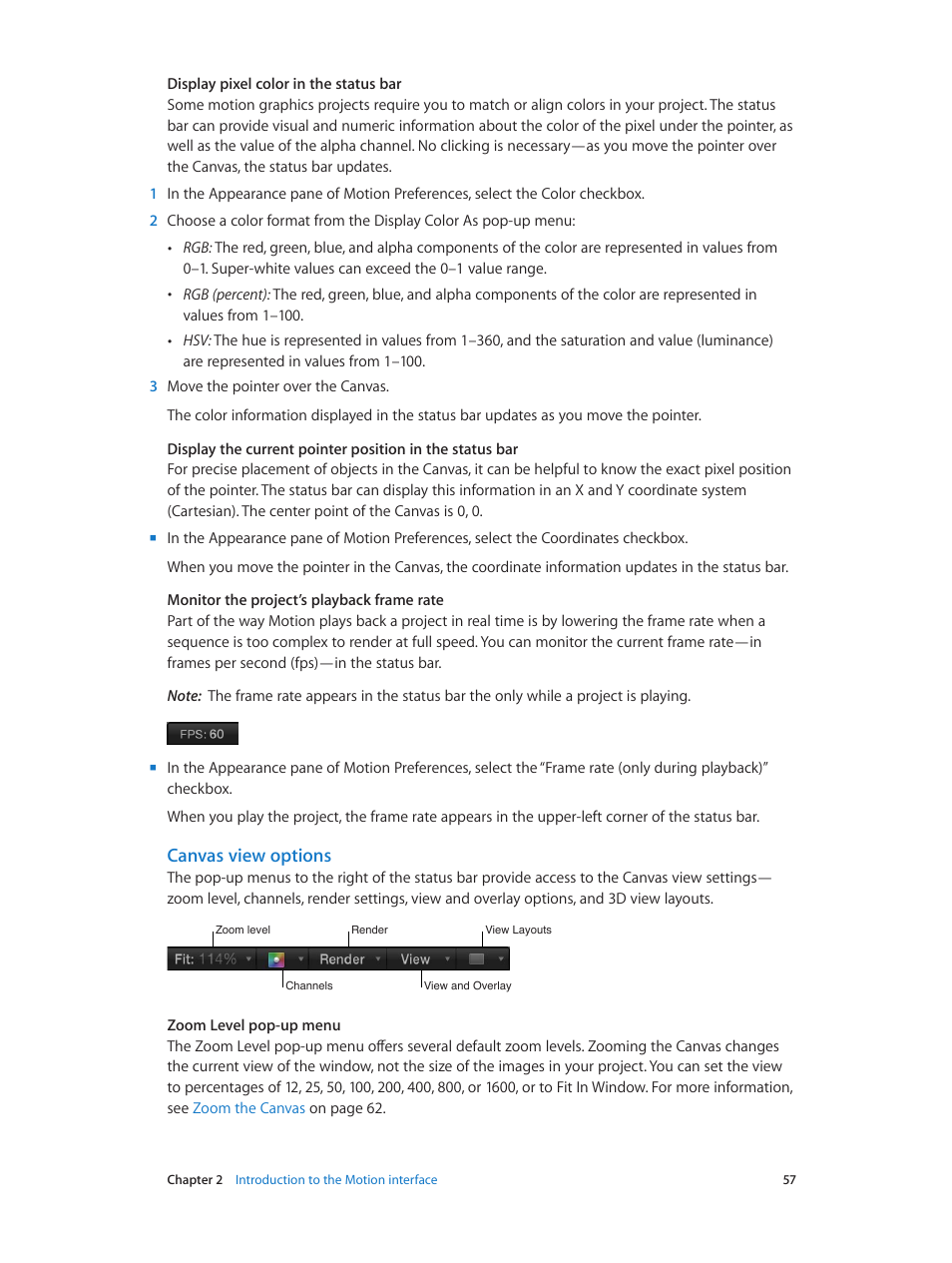 Canvas view options | Apple Motion 5.1.1 User Manual | Page 57 / 1090