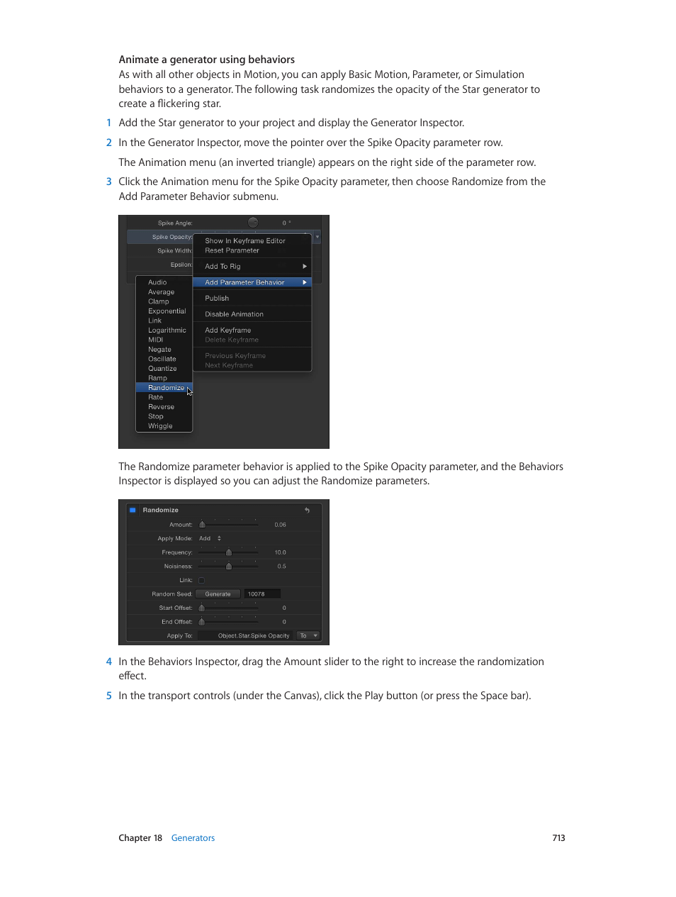 Apple Motion 5.1.1 User Manual | Page 713 / 1090