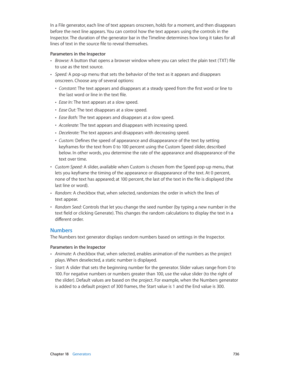 Numbers | Apple Motion 5.1.1 User Manual | Page 736 / 1090