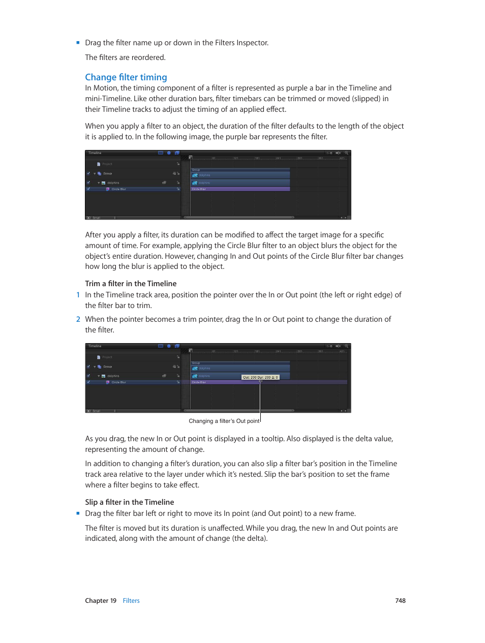 Change filter timing | Apple Motion 5.1.1 User Manual | Page 748 / 1090