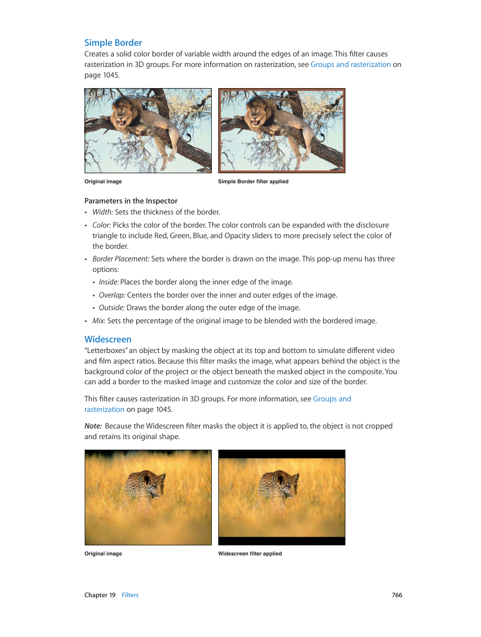 Simple border, Widescreen | Apple Motion 5.1.1 User Manual | Page 766 / 1090
