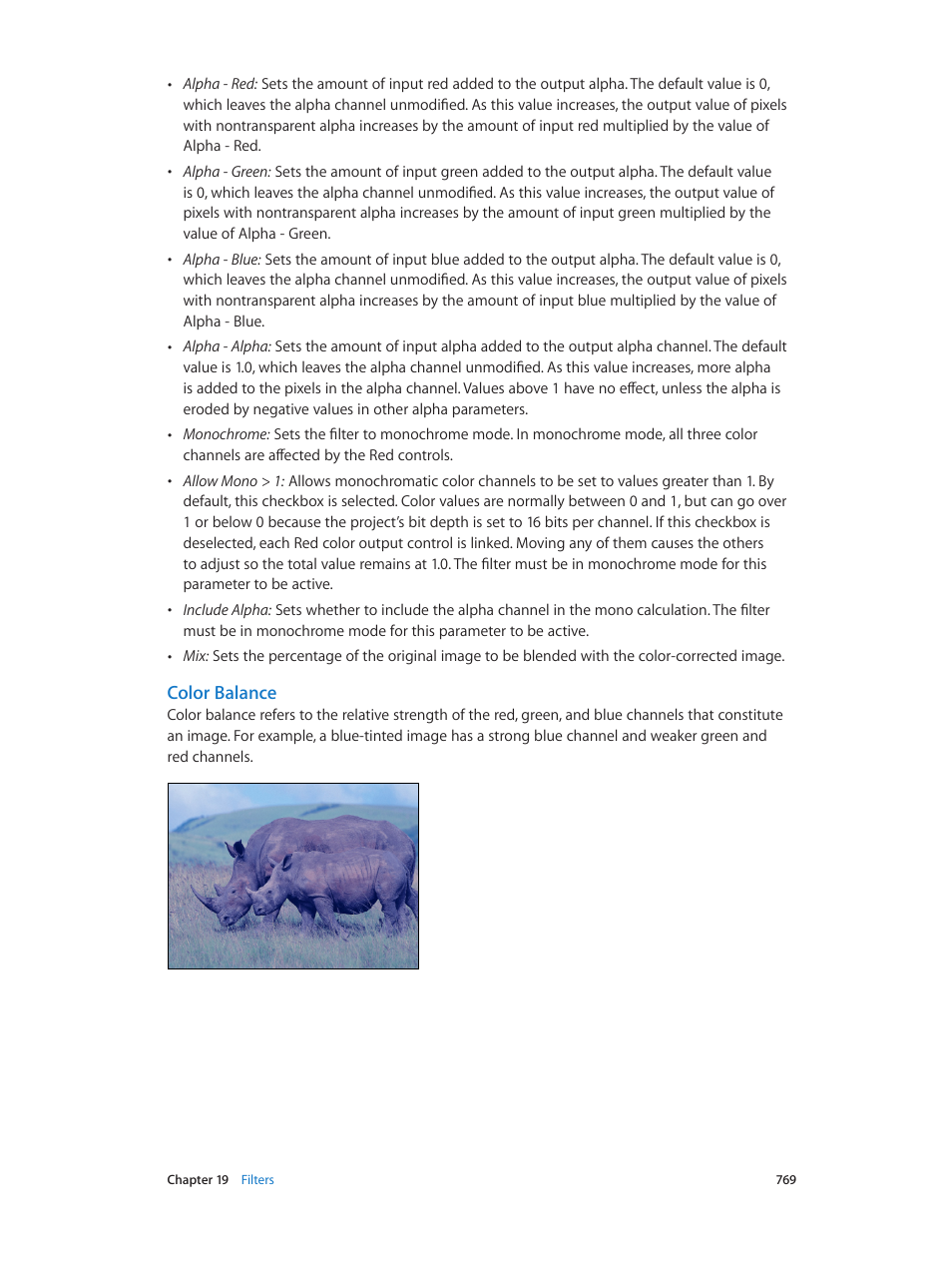 Color balance | Apple Motion 5.1.1 User Manual | Page 769 / 1090