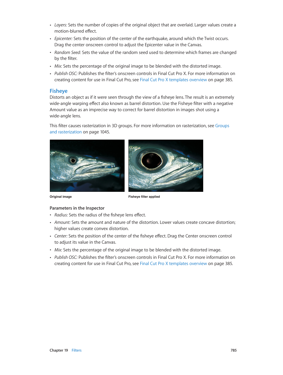 Fisheye | Apple Motion 5.1.1 User Manual | Page 785 / 1090